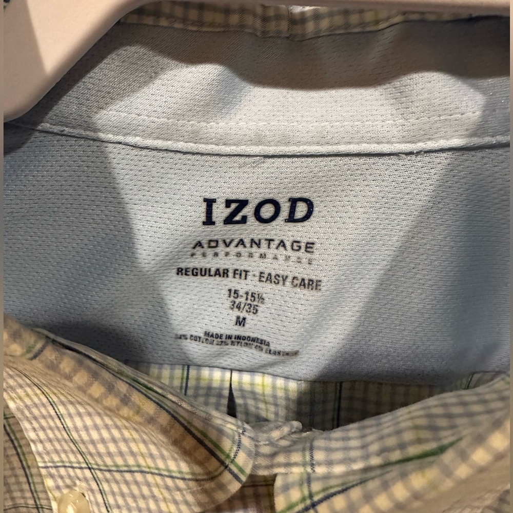 IZOD Button Down Mens Dress Shirt - M - Picture 4 of 4